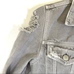 J Brand Slim Denim Distressed Jacket Pale Ash Grey Size XS Photo 8