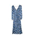 ML MONIQUE LHUILLIER Melanie Black Floral Print Chiffon A Photo 5