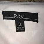 R & K Career Dress Womens 16 Used Career Red Purple Photo 7