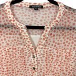 Roz & Ali Roz & Ali Mesh Dot Print Popover Blouse Top Orange Size 1X Feminine Romantic Photo 5