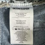 One Teaspoon  Hawks High Waist Raw Hem Distressed Denim Jean Shorts Photo 6