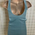 Nasty Gal Light Blue Velvet Mini Dress Size S Photo 3