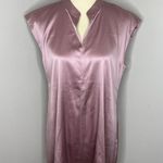 Eileen Fisher  Blush Pink Sleevless V-neck Silk‎ Blouse Small S Photo 0