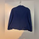 Wilken modell women’s navy blue button wool blazer business casual vintage large Photo 1