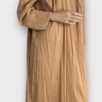 Mes Demoiselles Paris Beige Kaftan Dress Cotton Summer Swimsuit Coverup Size 2 Tan Photo 0