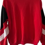 Disney Vintage 101 Dalmatians Colorblock Crewneck Sweatshirt Red Black White Photo 1