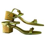 Lilly Pulitzer  Marcia‎ Block Heel Sandal Metallic Gold Leather Women's Size 8 Photo 7