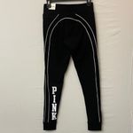 PINK - Victoria's Secret Victoria’s Secret PINK NWTYoga Jogger Pants Black with White Piping Women.S (K8! Photo 2