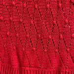 Talbots Vintage 80’s spring red knit reversible sweater vest petite Photo 3