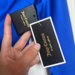 Juicy Couture Lapis Blue Silk Button Up Photo 4