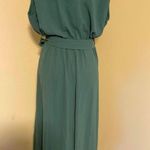 ZARA Green Belted Wrap Casual Maxi Dress Photo 12