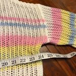 VICI Fate  Collection Shades of Spring Knit Cotton Blend Striped Sweater Sz Small Photo 13