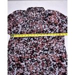 Halogen  ditsy floral high neck dress with long sleeves size XS Photo 4