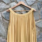 Curations Muted Yellow Aline Grecian Style Maxi Dress Size 2X Photo 5