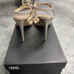 I.n.c. International Concepts Artif champagne crystals strappy heeled 8 Photo 2