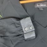 Sam Edelman  Black Faux Leather Long Sleeve Blouse Top S Photo 4