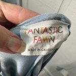 Fantastic Fawn  Blue and Gray Short Sleeve Top Size Large EUC Photo 5