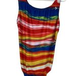 Illusions Rainbow Multicolor Training Swimsuit Size 42/14 NWT #VEG Photo 0