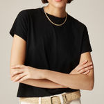 J.Crew  Feather jersey cropped T-shirt Photo 0