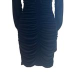 ALC Frank A.L.C. Black Ruched Bodycon Mini Dress Long Sleeve Halter Neck Medium $495 NWT Photo 6