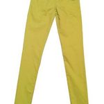 Aeropostale Lola bright yellow denim jeans skinny jeggings size 1/2 low rise Photo 0