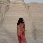 ZARA  Elegant Pink and Orange Maxi Dress scarf evening party wedding Photo 8