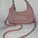 Juicy Couture Pink Diamond String of Pearls Rhinestone Hobo Crossbody Photo 0