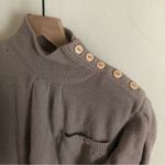 Anne Klein Vintage Knitware by Sadimara Inc Wool Blend Button Mock Neck Sweater Photo 1