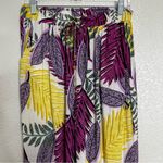 Jane and Delancey  Tropical Leaf Print Loungewear Top and Pant Set, Sz Large Photo 8