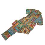 Farm Rio NWT Banana Scarves Jumpsuit Tropical Print Soft Fluid Belted 1-Piece M Photo 3