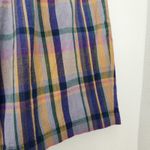 American Vintage Vintage GAP 90s High Waisted Plaid Pleated Shorts Muted Yellow Green Blue 2 Photo 11