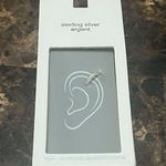 Sterling Silver Argent cartilage helix earring Photo 0