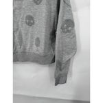 Olive & Oak Sherpa Skull Cropped Sweatshirt Women Small Silver Skater Goth Photo 5