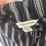 American Eagle  Black Vertical Striped Boho Loose Pants size small Photo 2