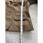 Sundance Catalog Wool Riding Jacket Blazer Brown Plaid Western Stud Collar Sz 6 Photo 12