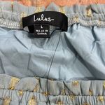 Lulus NWT Lulu’s Touch of Glam Dusty Blue Dotted Off-the-Shoulder Mini Dress size L Photo 10