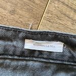 Frame $345  DENIM Nouveau Le Mix Mini Skirt in Ash Mix Distressed Size 25 Photo 5