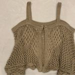 Taylor & Sage COPY -  Juniors' Cold Shoulder Tan Crochet Top Size Small Photo 10