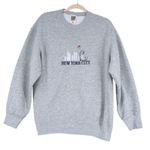 Fruit of the Loom Vintage New York City Sweatshirt Fruit of the Loom Gray Statue of Liberty L Photo 0