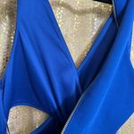 EXPRESS  Royal Blue Zip Back Side Cutout Cocktail Party Mini Dress Small Photo 7