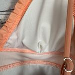 Beachsissi One-Piece Swimsuit Peach Ruffled Black & White Stripes S (4-6) NWT Photo 6