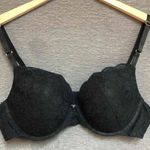 Joyspun Black Soot Lace Bra Adjustable Straps Underwire Womens 38B Size undefined Photo 0