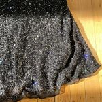 Star Beaded Sequin Skirt Black Size M Photo 1