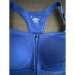Xersion  Sports Bra Womens Large Blue Front Zip Padded High Support Racerback Photo 1