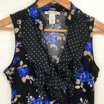 White House | Black Market  Floral Polkadot Ruffle Mini Dress Size XS Photo 3