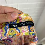 ZARA Paisley Multi Color Satin Wrap Skirt Size S Photo 1