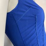 Club Monaco Sheath Dress Mini Women Size 0 Blue Sleeveless Cotton Darts Sleek Photo 5