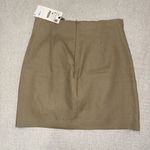 ZARA  Tan Mini Skirt with Beaded Accent Photo 1