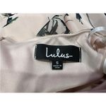 Lulus  Cherished Moment Blush Pink Floral Lace Up Back Halter Dress Small S Photo 4