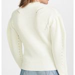 English Factory  Ivory Puff Sleeve Crewneck Sweater Size XS Photo 3